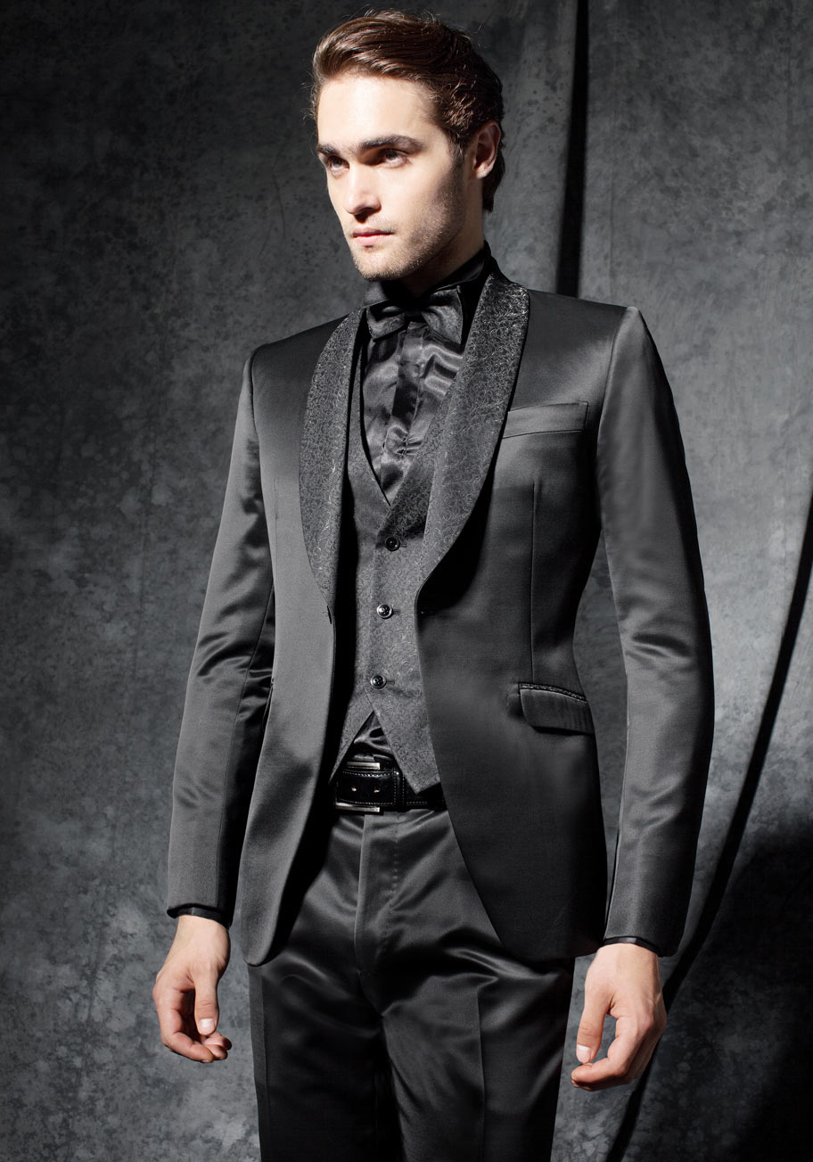 Costume sales mariage noir