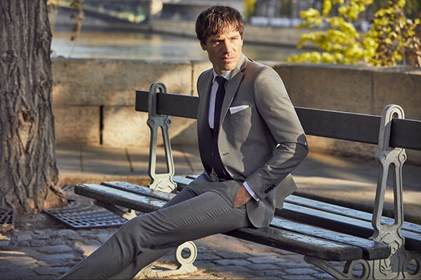 Costume sur mesure gris Jean de Sey